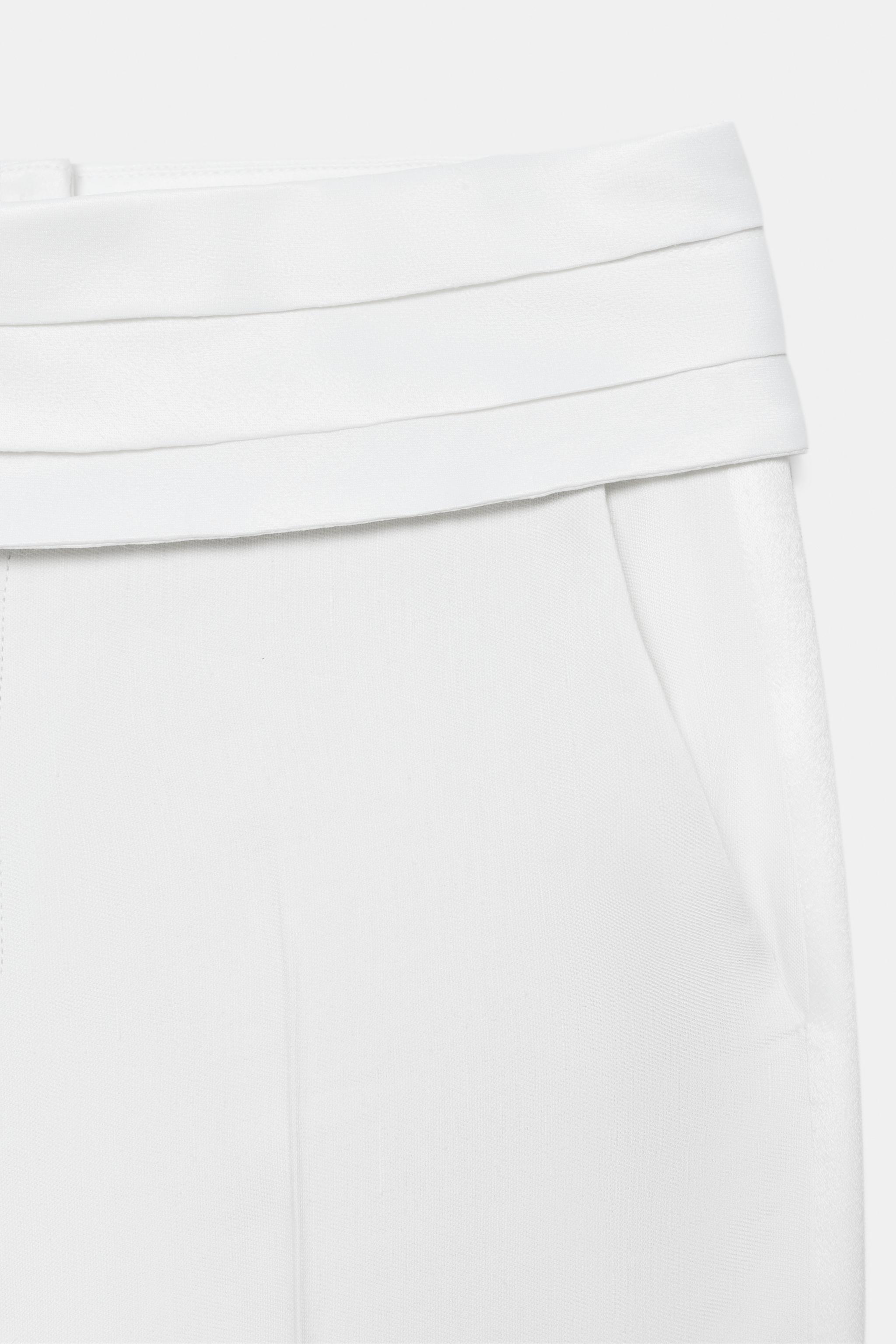 PANTALON CEINTURE EN LIN ZW COLLECTION